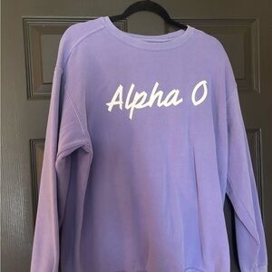 Alpha O Comfort Colors Sweatshirt